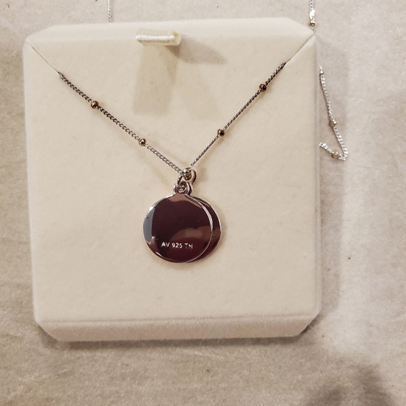 2/$30 Sterling silver "Argento Vivo" Love pendant necklace. - Picture 7 of 10